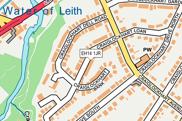 EH14 1JR map - OS OpenMap – Local (Ordnance Survey) EH14 1JR map - OS OpenMap – Local (Ordnance Survey)