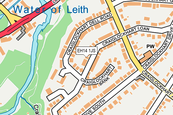 EH14 1JS map - OS OpenMap – Local (Ordnance Survey) EH14 1JS map - OS OpenMap – Local (Ordnance Survey)