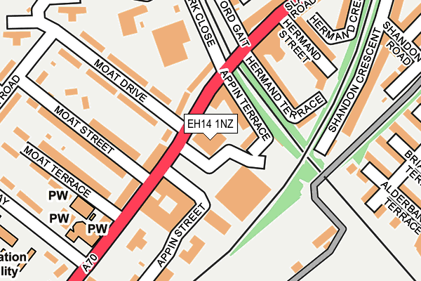 EH14 1NZ map - OS OpenMap – Local (Ordnance Survey) EH14 1NZ map - OS OpenMap – Local (Ordnance Survey)