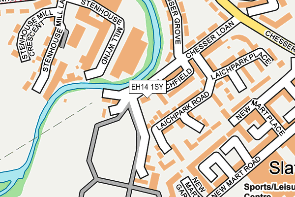 EH14 1SY map - OS OpenMap – Local (Ordnance Survey) EH14 1SY map - OS OpenMap – Local (Ordnance Survey)