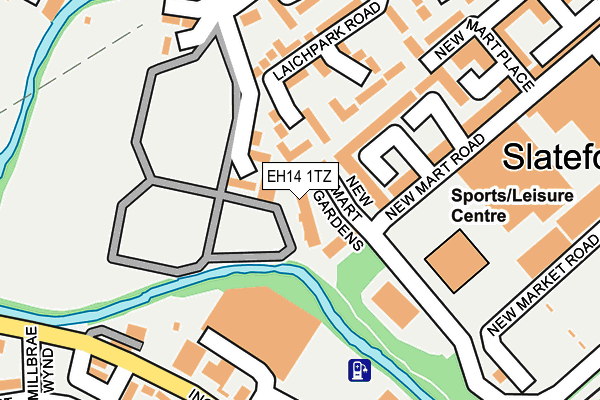 EH14 1TZ map - OS OpenMap – Local (Ordnance Survey) EH14 1TZ map - OS OpenMap – Local (Ordnance Survey)