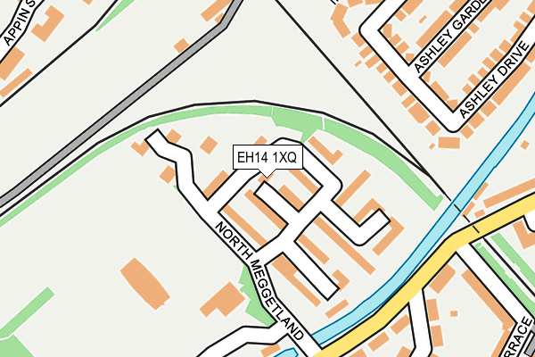 EH14 1XQ map - OS OpenMap – Local (Ordnance Survey) EH14 1XQ map - OS OpenMap – Local (Ordnance Survey)