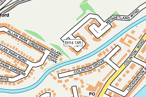 EH14 1XR map - OS OpenMap – Local (Ordnance Survey) EH14 1XR map - OS OpenMap – Local (Ordnance Survey)