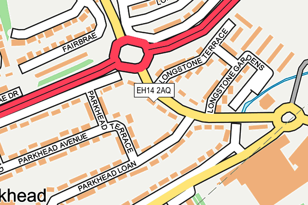 EH14 2AQ map - OS OpenMap – Local (Ordnance Survey) EH14 2AQ map - OS OpenMap – Local (Ordnance Survey)