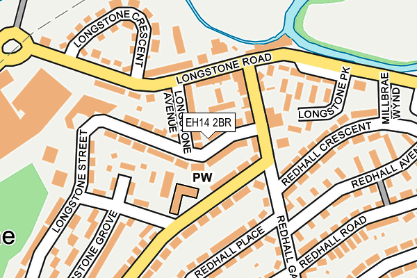 EH14 2BR map - OS OpenMap – Local (Ordnance Survey) EH14 2BR map - OS OpenMap – Local (Ordnance Survey)