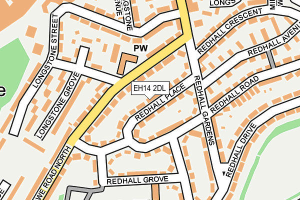 EH14 2DL map - OS OpenMap – Local (Ordnance Survey) EH14 2DL map - OS OpenMap – Local (Ordnance Survey)