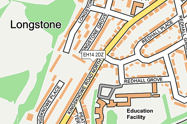 EH14 2DZ map - OS OpenMap – Local (Ordnance Survey) EH14 2DZ map - OS OpenMap – Local (Ordnance Survey)
