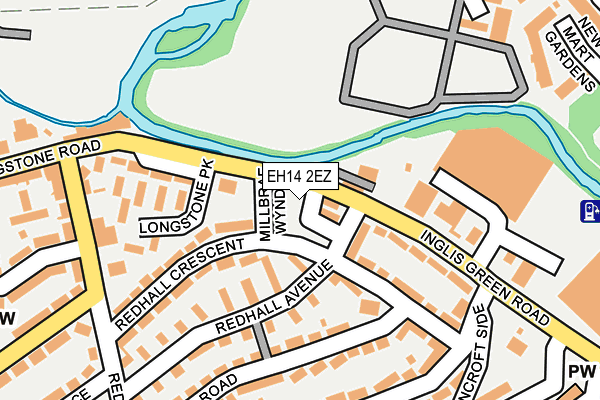 EH14 2EZ map - OS OpenMap – Local (Ordnance Survey) EH14 2EZ map - OS OpenMap – Local (Ordnance Survey)