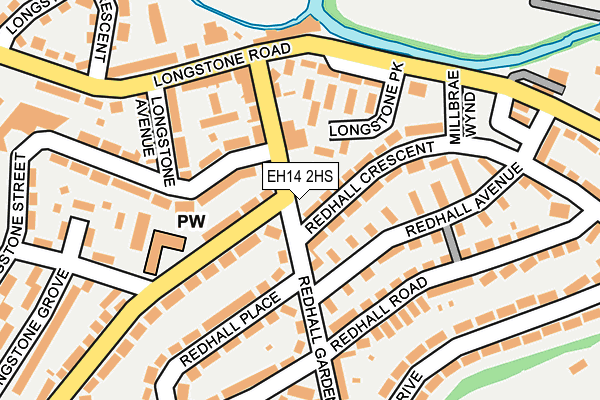 EH14 2HS map - OS OpenMap – Local (Ordnance Survey) EH14 2HS map - OS OpenMap – Local (Ordnance Survey)