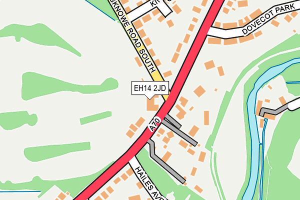 EH14 2JD map - OS OpenMap – Local (Ordnance Survey) EH14 2JD map - OS OpenMap – Local (Ordnance Survey)