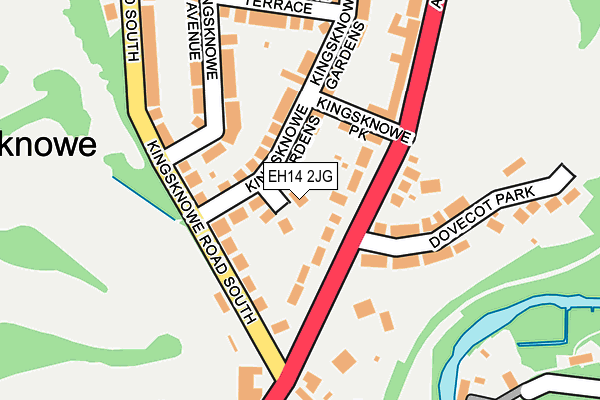 EH14 2JG map - OS OpenMap – Local (Ordnance Survey) EH14 2JG map - OS OpenMap – Local (Ordnance Survey)