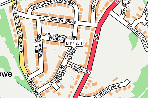 EH14 2JH map - OS OpenMap – Local (Ordnance Survey) EH14 2JH map - OS OpenMap – Local (Ordnance Survey)