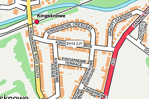 EH14 2JY map - OS OpenMap – Local (Ordnance Survey) EH14 2JY map - OS OpenMap – Local (Ordnance Survey)
