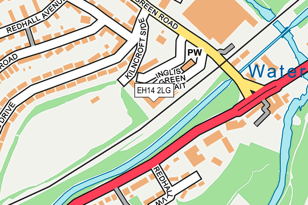 EH14 2LG map - OS OpenMap – Local (Ordnance Survey) EH14 2LG map - OS OpenMap – Local (Ordnance Survey)
