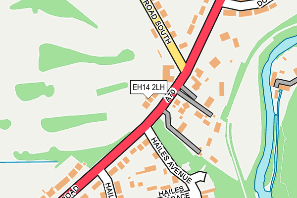 EH14 2LH map - OS OpenMap – Local (Ordnance Survey) EH14 2LH map - OS OpenMap – Local (Ordnance Survey)