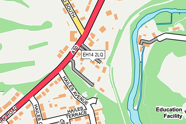 EH14 2LQ map - OS OpenMap – Local (Ordnance Survey) EH14 2LQ map - OS OpenMap – Local (Ordnance Survey)