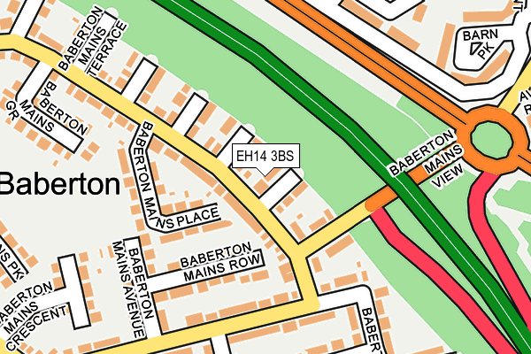 EH14 3BS map - OS OpenMap – Local (Ordnance Survey) EH14 3BS map - OS OpenMap – Local (Ordnance Survey)