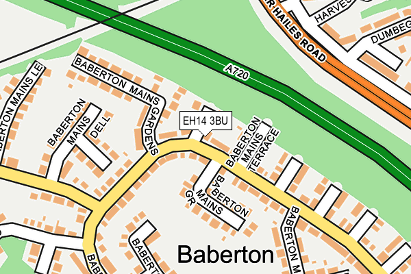 EH14 3BU map - OS OpenMap – Local (Ordnance Survey) EH14 3BU map - OS OpenMap – Local (Ordnance Survey)