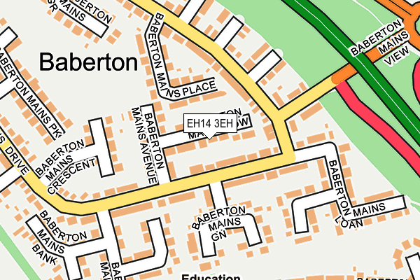 EH14 3EH map - OS OpenMap – Local (Ordnance Survey) EH14 3EH map - OS OpenMap – Local (Ordnance Survey)