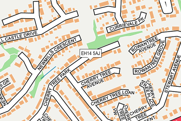 EH14 5AJ map - OS OpenMap – Local (Ordnance Survey) EH14 5AJ map - OS OpenMap – Local (Ordnance Survey)