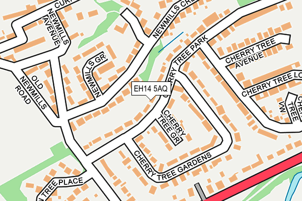 EH14 5AQ map - OS OpenMap – Local (Ordnance Survey) EH14 5AQ map - OS OpenMap – Local (Ordnance Survey)