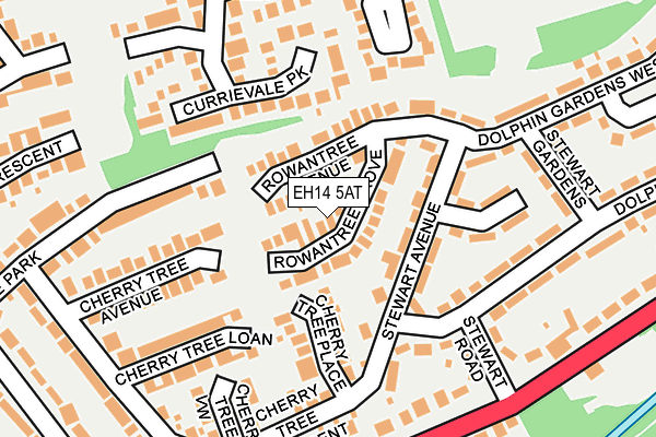 EH14 5AT map - OS OpenMap – Local (Ordnance Survey) EH14 5AT map - OS OpenMap – Local (Ordnance Survey)