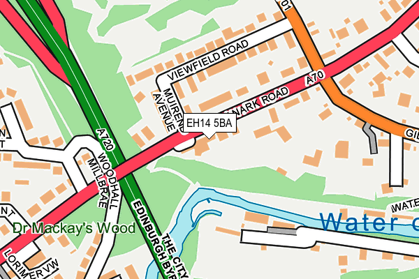EH14 5BA map - OS OpenMap – Local (Ordnance Survey) EH14 5BA map - OS OpenMap – Local (Ordnance Survey)