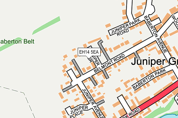EH14 5EA map - OS OpenMap – Local (Ordnance Survey) EH14 5EA map - OS OpenMap – Local (Ordnance Survey)