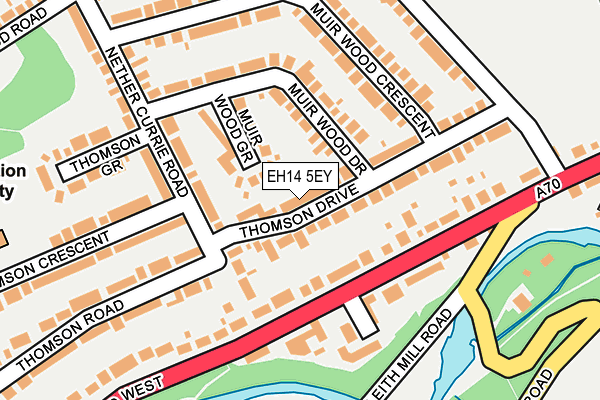 EH14 5EY map - OS OpenMap – Local (Ordnance Survey) EH14 5EY map - OS OpenMap – Local (Ordnance Survey)