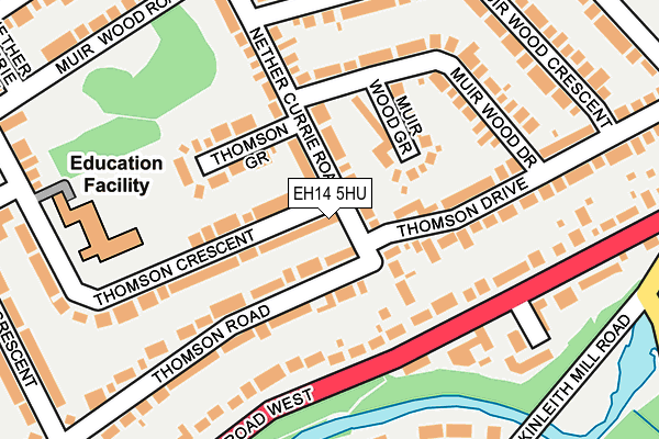 EH14 5HU map - OS OpenMap – Local (Ordnance Survey) EH14 5HU map - OS OpenMap – Local (Ordnance Survey)