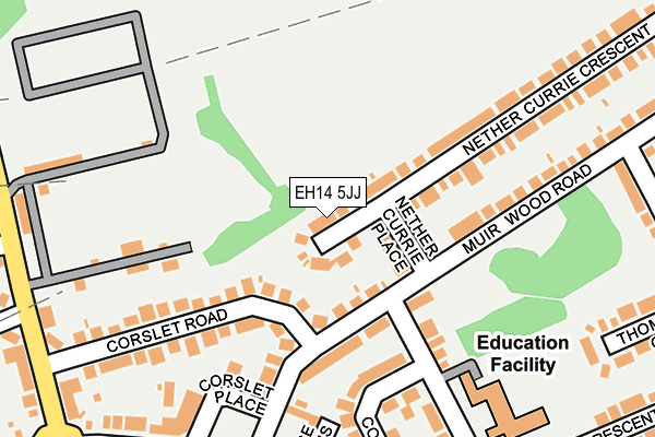 EH14 5JJ map - OS OpenMap – Local (Ordnance Survey) EH14 5JJ map - OS OpenMap – Local (Ordnance Survey)