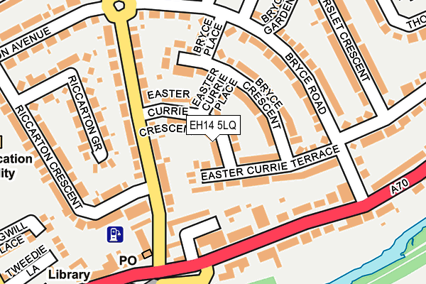 EH14 5LQ map - OS OpenMap – Local (Ordnance Survey) EH14 5LQ map - OS OpenMap – Local (Ordnance Survey)
