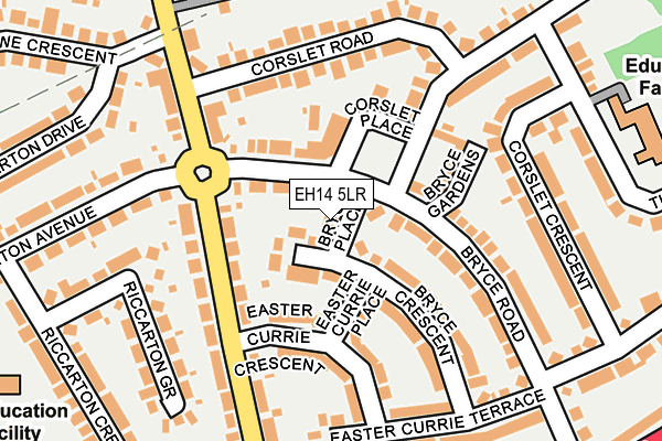 EH14 5LR map - OS OpenMap – Local (Ordnance Survey) EH14 5LR map - OS OpenMap – Local (Ordnance Survey)