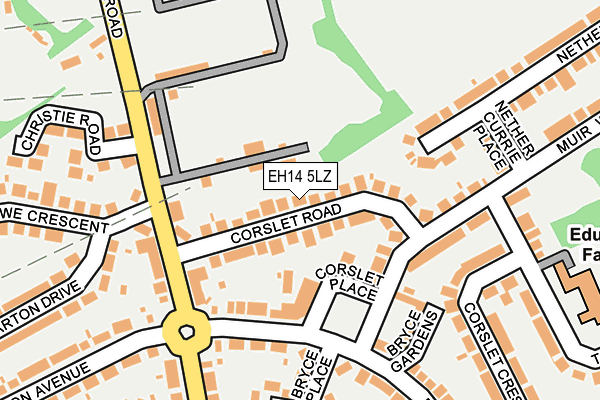 EH14 5LZ map - OS OpenMap – Local (Ordnance Survey)