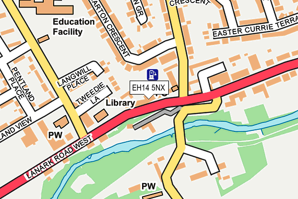 EH14 5NX map - OS OpenMap – Local (Ordnance Survey) EH14 5NX map - OS OpenMap – Local (Ordnance Survey)