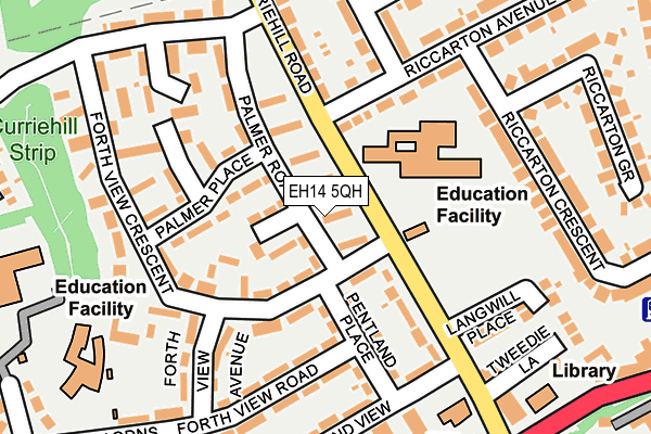 EH14 5QH map - OS OpenMap – Local (Ordnance Survey) EH14 5QH map - OS OpenMap – Local (Ordnance Survey)