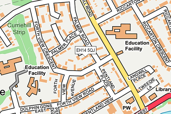 EH14 5QJ map - OS OpenMap – Local (Ordnance Survey) EH14 5QJ map - OS OpenMap – Local (Ordnance Survey)