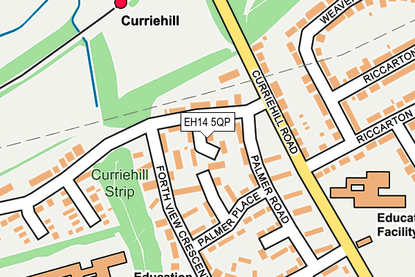 EH14 5QP map - OS OpenMap – Local (Ordnance Survey) EH14 5QP map - OS OpenMap – Local (Ordnance Survey)