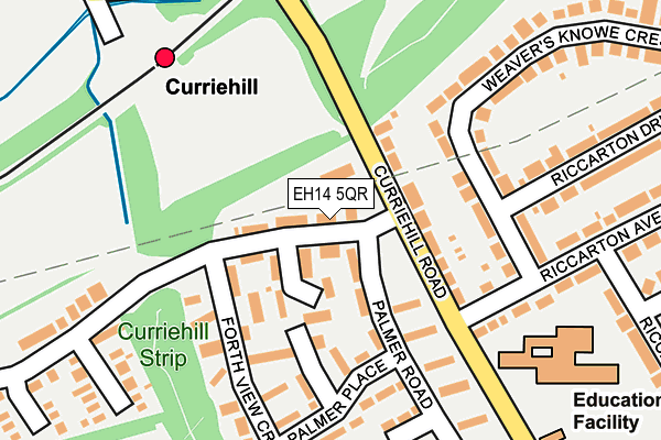 EH14 5QR map - OS OpenMap – Local (Ordnance Survey) EH14 5QR map - OS OpenMap – Local (Ordnance Survey)