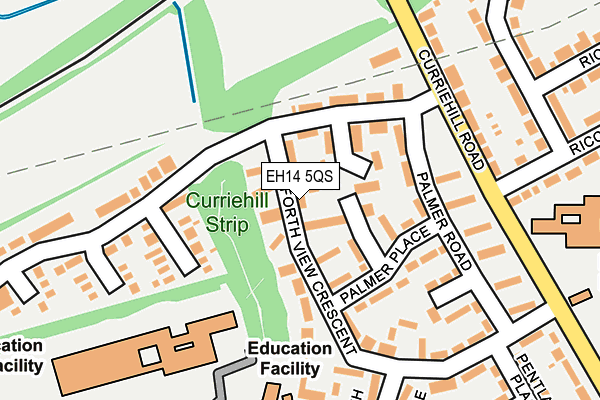 EH14 5QS map - OS OpenMap – Local (Ordnance Survey) EH14 5QS map - OS OpenMap – Local (Ordnance Survey)