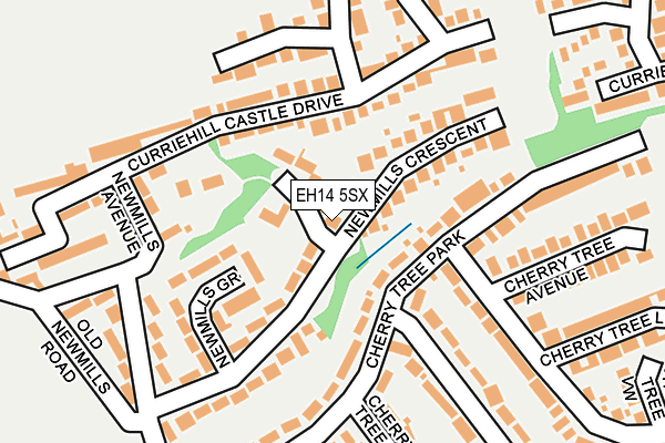 EH14 5SX map - OS OpenMap – Local (Ordnance Survey) EH14 5SX map - OS OpenMap – Local (Ordnance Survey)