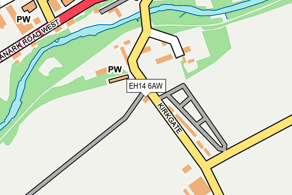 EH14 6AW map - OS OpenMap – Local (Ordnance Survey) EH14 6AW map - OS OpenMap – Local (Ordnance Survey)