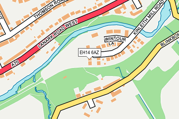 EH14 6AZ map - OS OpenMap – Local (Ordnance Survey) EH14 6AZ map - OS OpenMap – Local (Ordnance Survey)