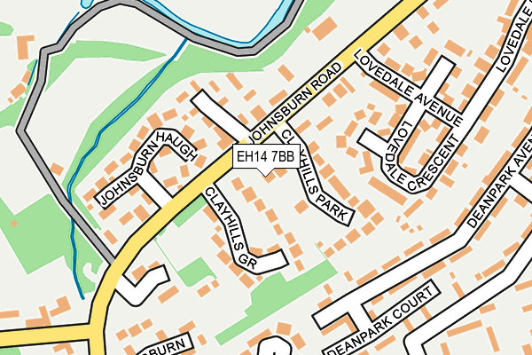 EH14 7BB map - OS OpenMap – Local (Ordnance Survey) EH14 7BB map - OS OpenMap – Local (Ordnance Survey)