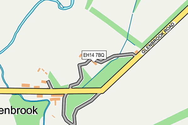 EH14 7BQ map - OS OpenMap – Local (Ordnance Survey) EH14 7BQ map - OS OpenMap – Local (Ordnance Survey)