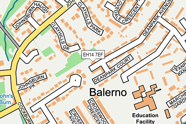 EH14 7EF map - OS OpenMap – Local (Ordnance Survey) EH14 7EF map - OS OpenMap – Local (Ordnance Survey)