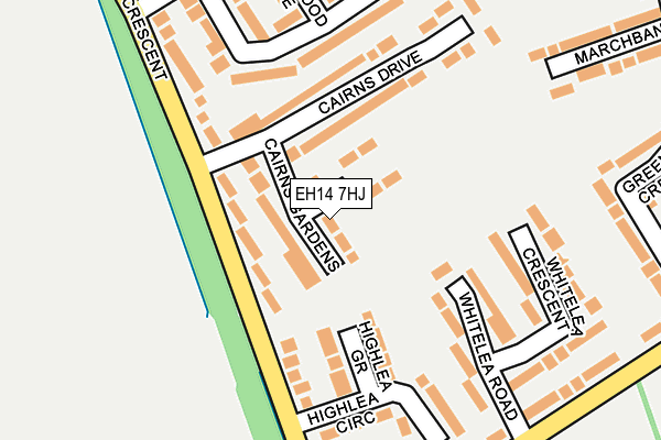 EH14 7HJ map - OS OpenMap – Local (Ordnance Survey) EH14 7HJ map - OS OpenMap – Local (Ordnance Survey)