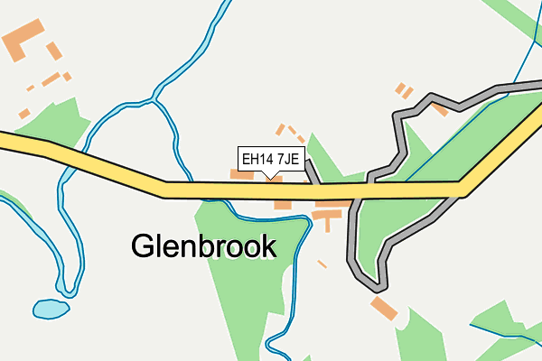 EH14 7JE map - OS OpenMap – Local (Ordnance Survey) EH14 7JE map - OS OpenMap – Local (Ordnance Survey)