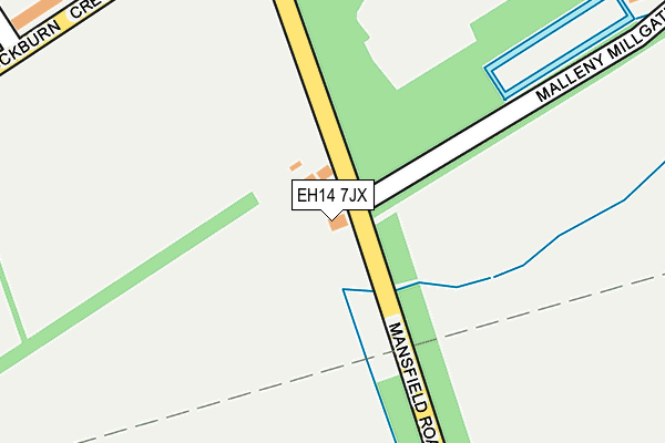 EH14 7JX map - OS OpenMap – Local (Ordnance Survey) EH14 7JX map - OS OpenMap – Local (Ordnance Survey)