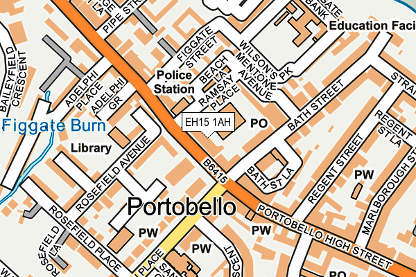 EH15 1AH map - OS OpenMap – Local (Ordnance Survey) EH15 1AH map - OS OpenMap – Local (Ordnance Survey)